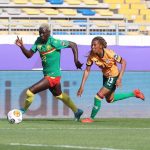 Michaëla Ambam dans le match du Cameroun face à la Zambie