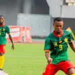 Yondjo avec les Lions U17 du Cameroun tournoi de L'UNIFFAC U17 2023