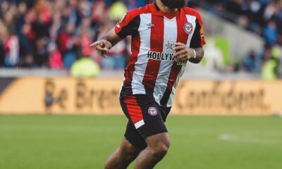 Bryan Mbeumo avec Brentford