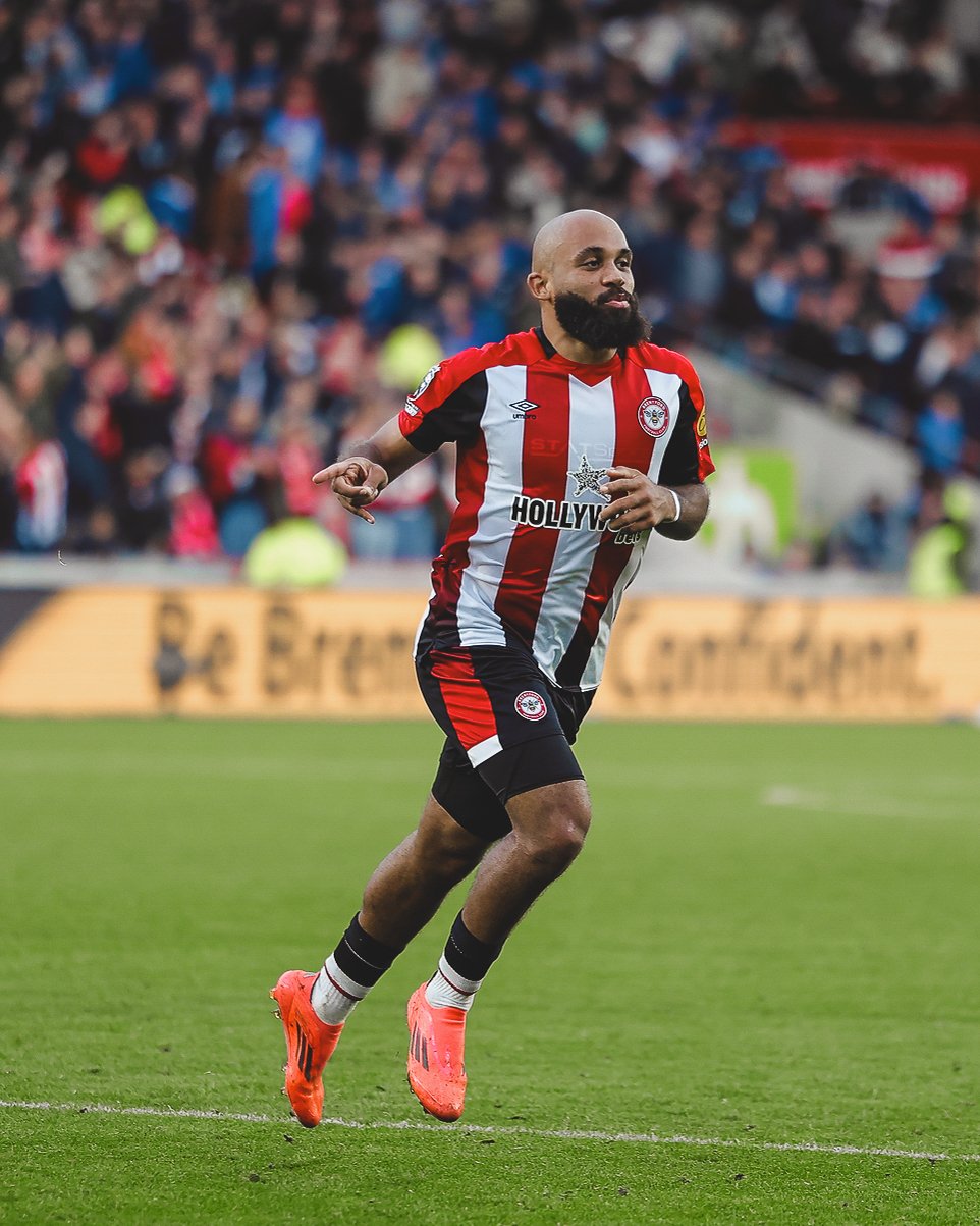 Bryan Mbeumo avec Brentford